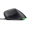 Spēļu pele TRUST GXT 145 Rexxa labās rokas USB Type-A 12800 DPI, vadu, RGB ritenis, melna
