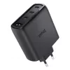 TRUST Maxo 65W iekštelpu maiņstrāvas ātrais lādētājs, 3× USB-C, maks. 20V, 2m kabelis, melns