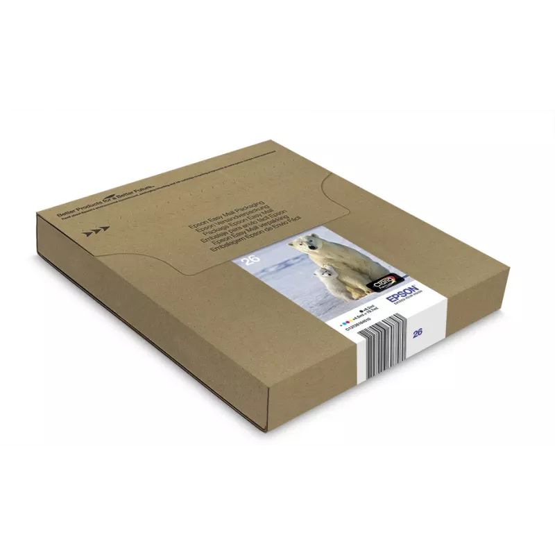 Epson Polar bear Multipack 4-colours 26 EasyMail, standarta ietilpība, melns, ciāns, fuksīns, dzeltens, pigmenta tinte, krāsvielu tinte, 6,2 ml, 4,5 ml
