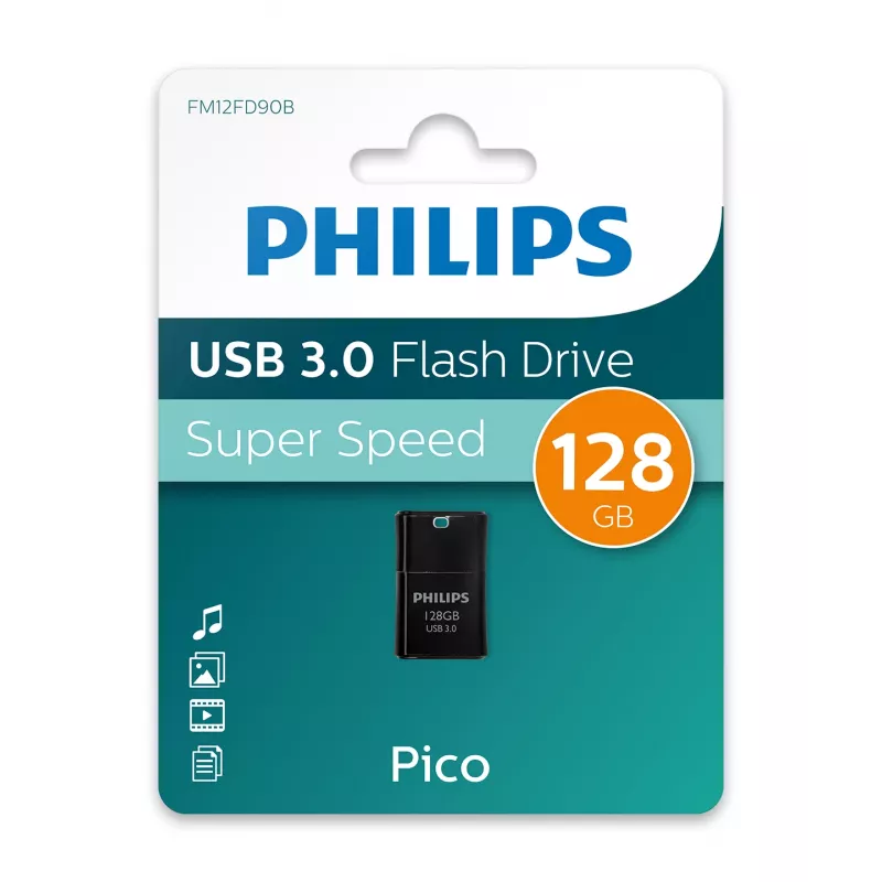 Philips Pico USB zibatmiņa 128 GB USB Type-A 3.2 Gen 1 (3.1 Gen 1) Melna