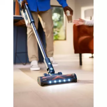 Putekļsūcējs-stienis Philips 5000 sērija XC5041/01 — bezvada litija-jonu 25,2 V, sausai un mitrai cikloniskai tīrīšanai bez maisiņa, cilpas rokturis, zaļš