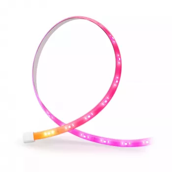 Philips Hue Flux lentas pagarinājums 5 m, viedā lentas gaisma, Bluetooth/Zigbee, balta, silikons, daudzkrāsu, 48 W