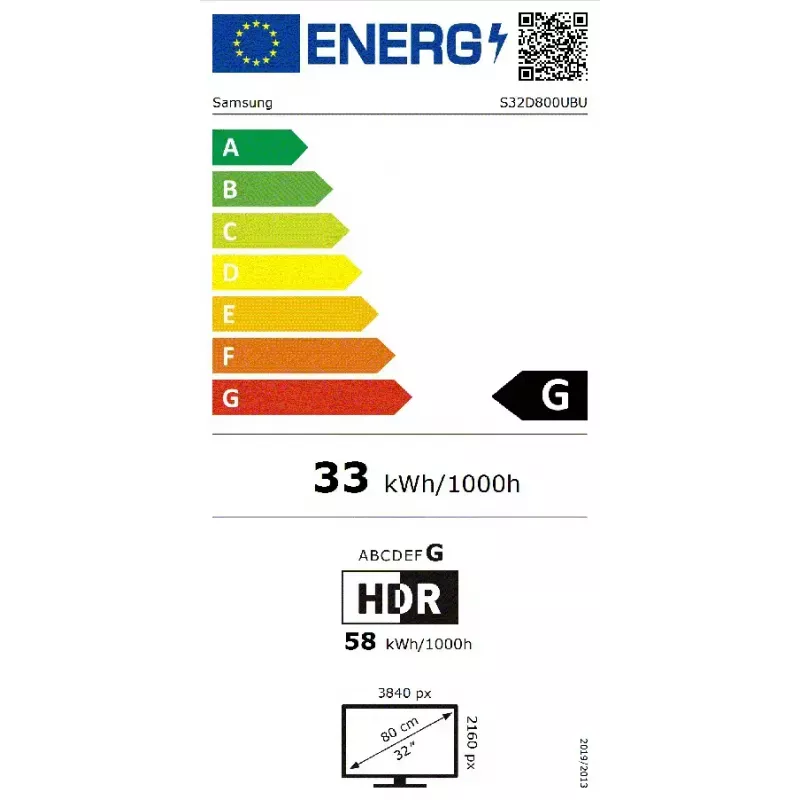 Samsung S80UD datora monitors 81,3 cm (32 collas) 3840 x 2160 pikseļi 4K Ultra HD LCD melns