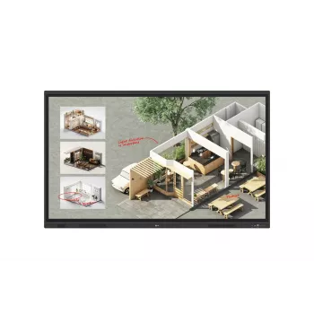 Interaktīvā tāfele LG CreateBoard Standard 65 collas (165,1 cm) 4K UHD 3840×2160 Skārienekrāns VA panelis Wi‑Fi 6E 40 W+20 W