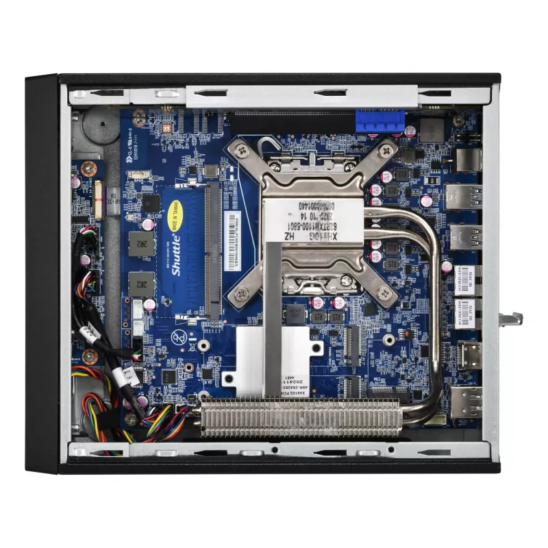 Shuttle XPC plāns Barebone XB860G2 - S1851, Intel H860, 1xDP, 2xHDMI, 2 PCIe sloti (1x 16X un 1x X1), 2x Intel LAN (1G + 2.5G), 8x USB, 3x M.2, 24/7 pastāvīga darbība