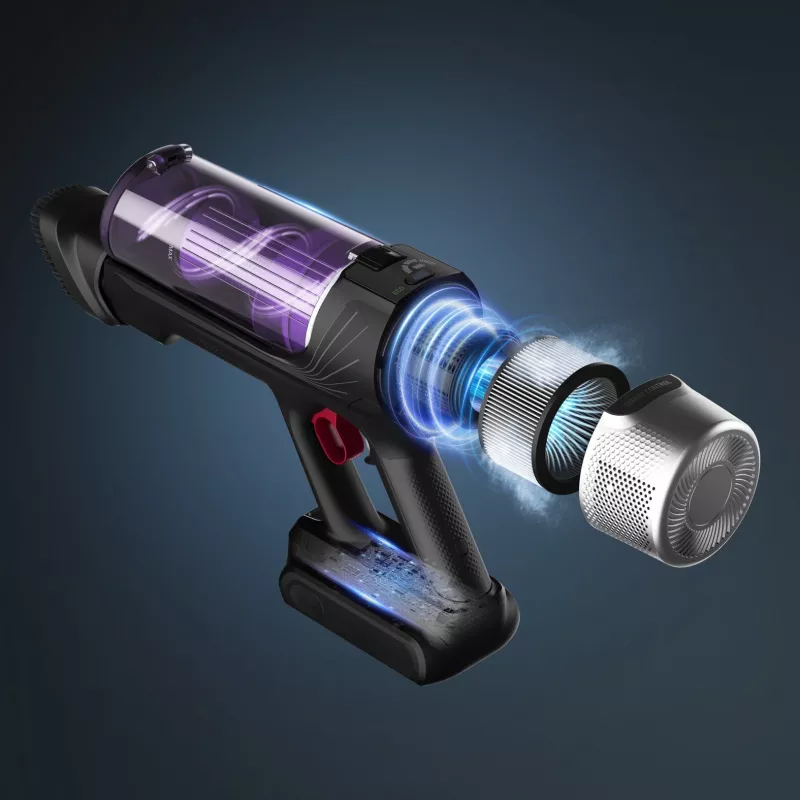 Rowenta RH2037 2-in-1 stick vacuum baterija Dry Bagless 0.4 L 250 W Melns, violeta