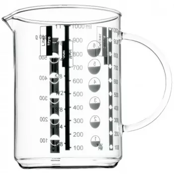 WMF mērtrauks 1.0 l Gourmet, 1 L, stikls, 1 gab.