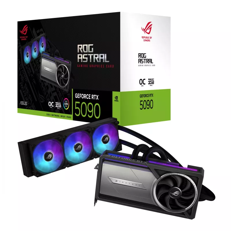 Grafikas karte ASUS GeForce RTX 5090 — 32 GB GDDR7, 512-bit, PCIe 5.0, 4 displeji, 2580 MHz boost
