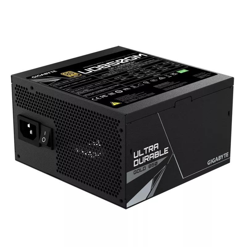 GIGABYTE UD850GM barošanas bloks 850 W 20+4 kontaktu ATX ATX melns
