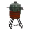 TARGUS Kamado Pro 22 collu grils Izmērs M (TunaBone) – keramiskais kamado, 22 collu cepšanas virsma, zaļš