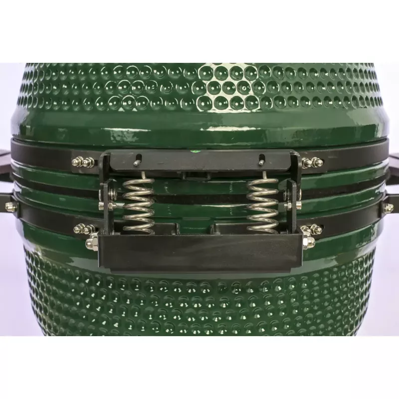 TARGUS Kamado Pro 22 collu grils Izmērs M (TunaBone) – keramiskais kamado, 22 collu cepšanas virsma, zaļš
