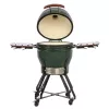 TARGUS Kamado Pro 22 collu grils Izmērs M (TunaBone) – keramiskais kamado, 22 collu cepšanas virsma, zaļš