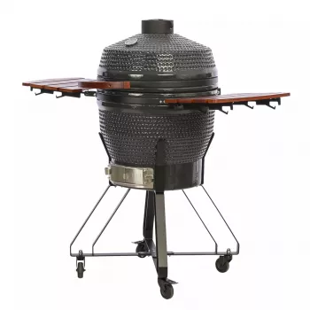 TunaBone Kamado Pro 22 collu grils, izmērs M, tumši pelēks