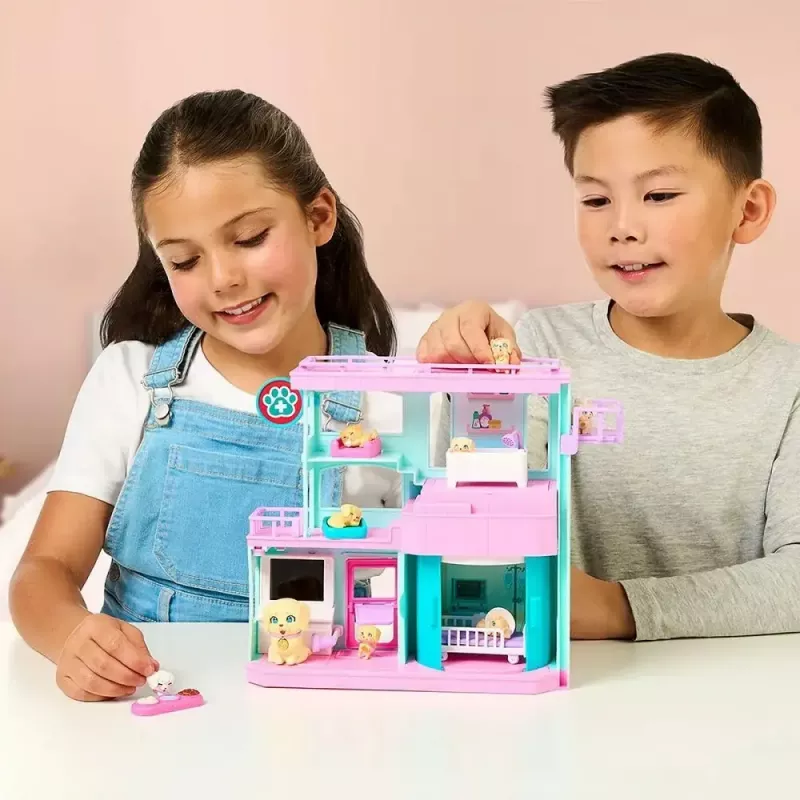 Interaktīvs mājdzīvnieku rotaļu komplekts Cobi Set Little Live Pets Families Clinic MO-26673, rotaļu komplekts ar klīnikas piederumiem