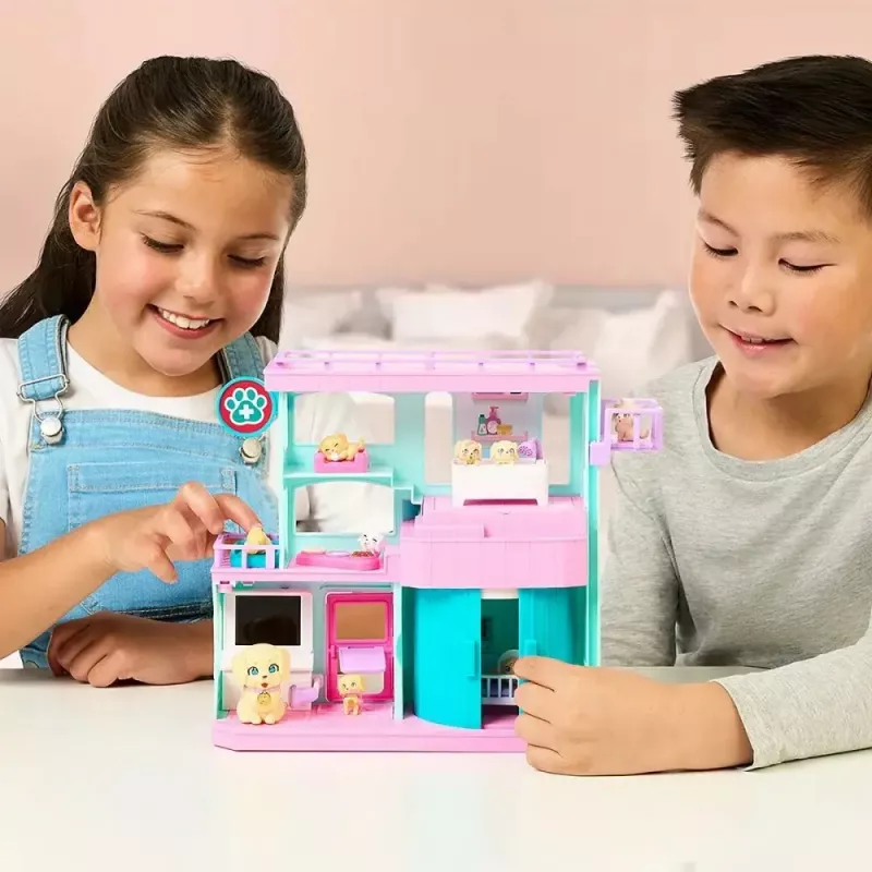 Interaktīvs mājdzīvnieku rotaļu komplekts Cobi Set Little Live Pets Families Clinic MO-26673, rotaļu komplekts ar klīnikas piederumiem