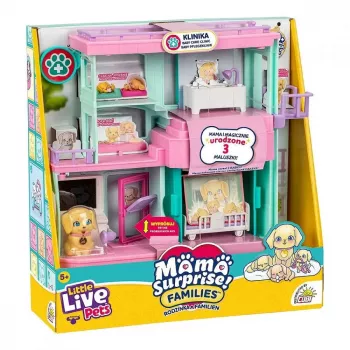 Interaktīvs mājdzīvnieku rotaļu komplekts Cobi Set Little Live Pets Families Clinic MO-26673, rotaļu komplekts ar klīnikas piederumiem