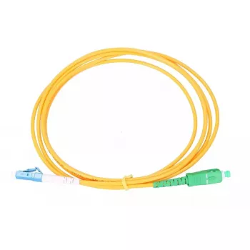 Optiskā kabeļa savienojošais vads Extralink SC/APC uz LC/UPC vienmoda G.652D 3 mm simplekss, 1 m