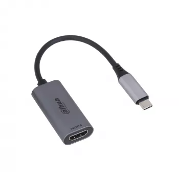 Dahua Technology USB 3.1 Type-C uz HDMI adapteris, USB Type-C, HDMI Type A (Standard), Vīriešu, Vīriešu, Taisns, Taisns