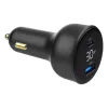Automašīnas lādētājs Gembird TA-UC-AC2PD30LCD-CAR-01, USB-C, 30 W, 12–24 V, melns