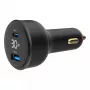 Automašīnas lādētājs Gembird TA-UC-AC2PD30LCD-CAR-01, USB-C, 30 W, 12–24 V, melns