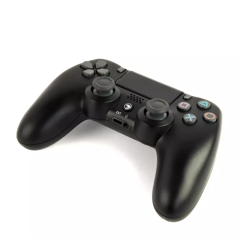 Spēļu kontrolieris GEMBIRD JPD-PS4BT-02 melns – Bluetooth, RF, USB, Li-ion baterija, PS4
