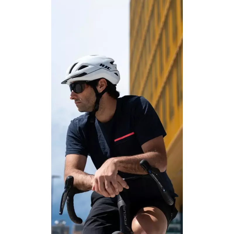 Velosipēda ķivere HJC CROSSER Balta, M izmērs (pieaugušajiem) — aizsargājoša riteņbraukšanas ķivere, vidēja izmēra