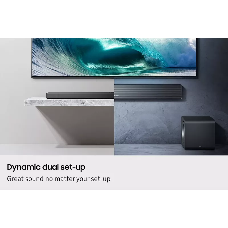 Samsung Q-series QS750F 5.1.2ch skaņas josla ar zemfrekvences skaļruni un aizmugurējiem skaļruņiem (2025)