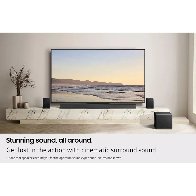 Samsung Q-series QS750F 5.1.2ch skaņas josla ar zemfrekvences skaļruni un aizmugurējiem skaļruņiem (2025)