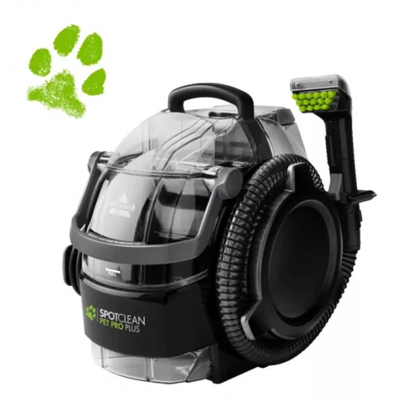 Bissell SpotClean Pet Pro Plus paklāju tīrīšanas iekārta Rokas Dziļa Melna, Caurspīdīga