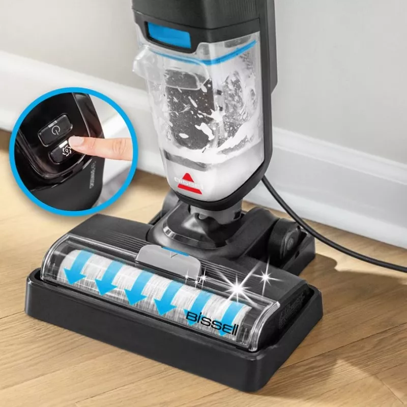 Bissell HF2 Pro vertikālais putekļsūcējs Ar akumulatoru Sausā un mitrā tīrīšana Bez maisiņa 340 W Melns
