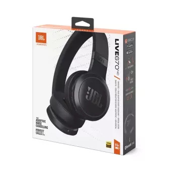JBL Live 670NC austiņas Bezvadu Galvas stīpa Zvani/Mūzika Bluetooth Melns