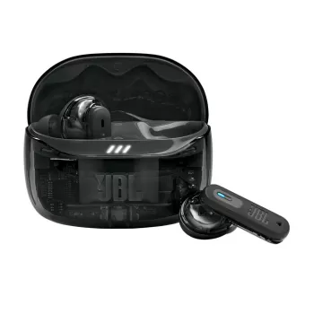 JBL Tune Beam 2 Ghost Edition austiņas bezvadu ieliekamās mūzikai/ikdienai Bluetooth melnas