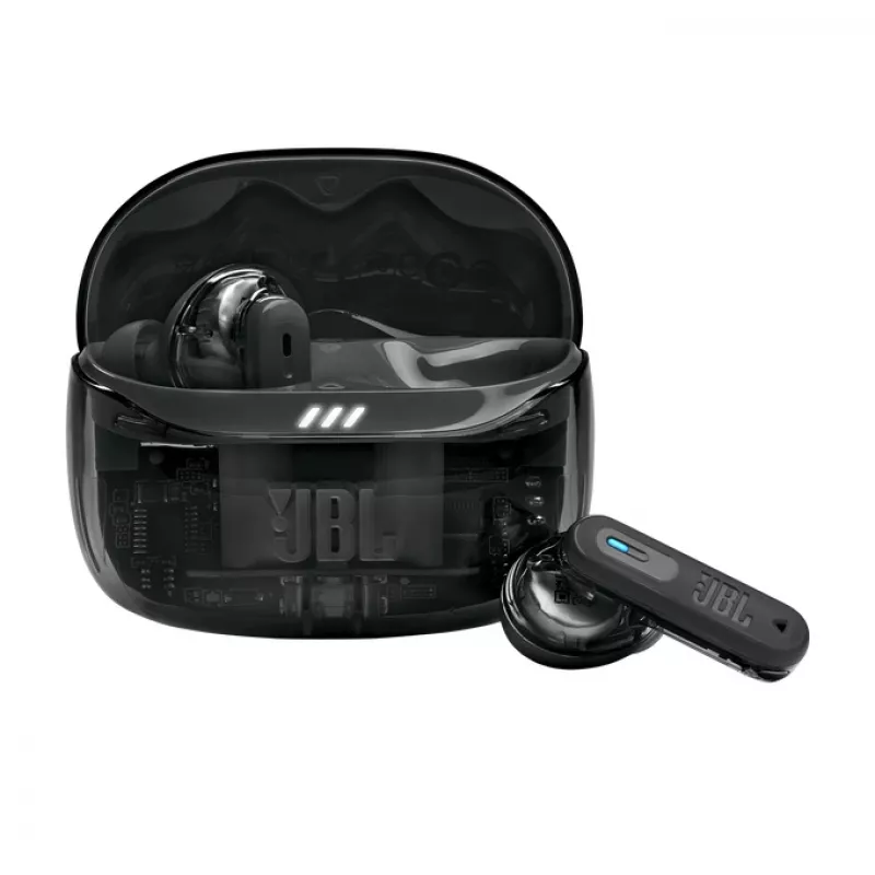 JBL Tune Beam 2 Ghost Edition austiņas bezvadu ieliekamās mūzikai/ikdienai Bluetooth melnas