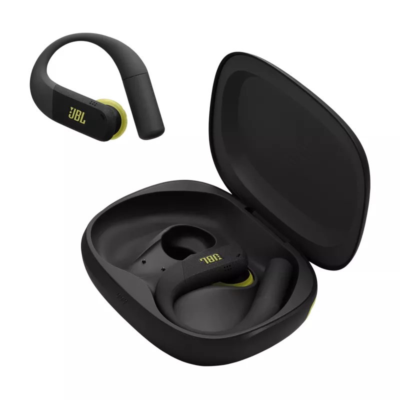 Bezvadu ievietojamais sporta austiņu komplekts JBL Endurance Peak 4 — Bluetooth, 20–20000 Hz, Melns/Brūns