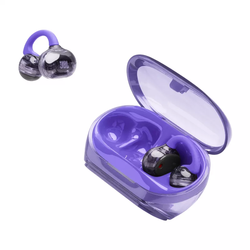 JBL Soundgear Clips austiņas True Wireless Stereo (TWS) auss āķis zvaniem/mūzikai Bluetooth violetas