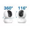 TP-LINK Tapo C250 | Pan/Tilt AI mājas drošības Wi-Fi kamera | PTZ | 8 MP | 4mm/F1.6 | H.265 | microSD karte līdz 512 GB