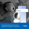 TP-LINK Tapo C250 | Pan/Tilt AI mājas drošības Wi-Fi kamera | PTZ | 8 MP | 4mm/F1.6 | H.265 | microSD karte līdz 512 GB