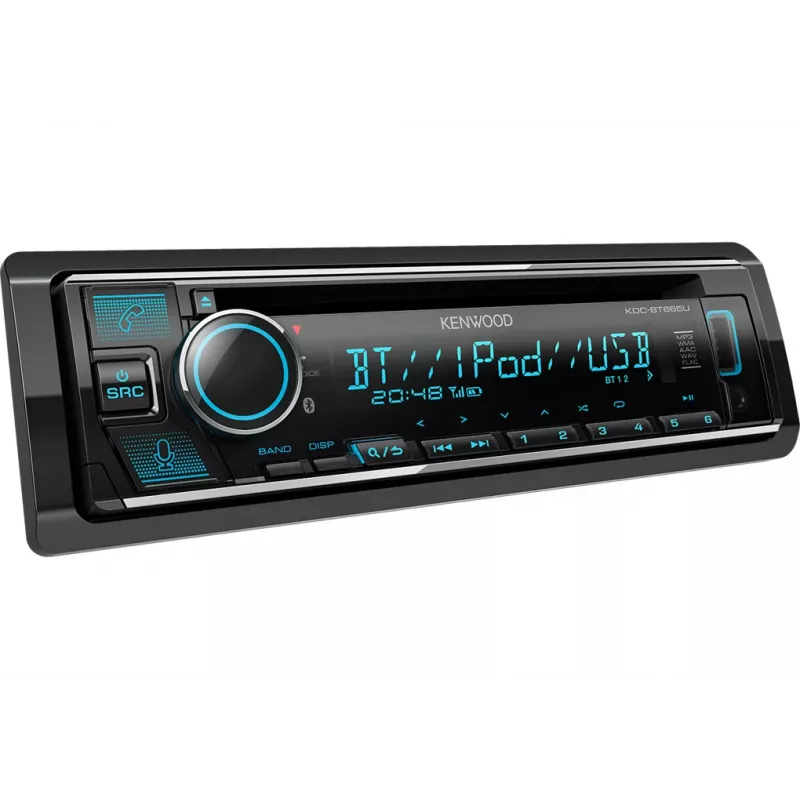 Kenwood KDC-BT665U automašīnas multimediju uztvērējs Melna 200 W Bluetooth