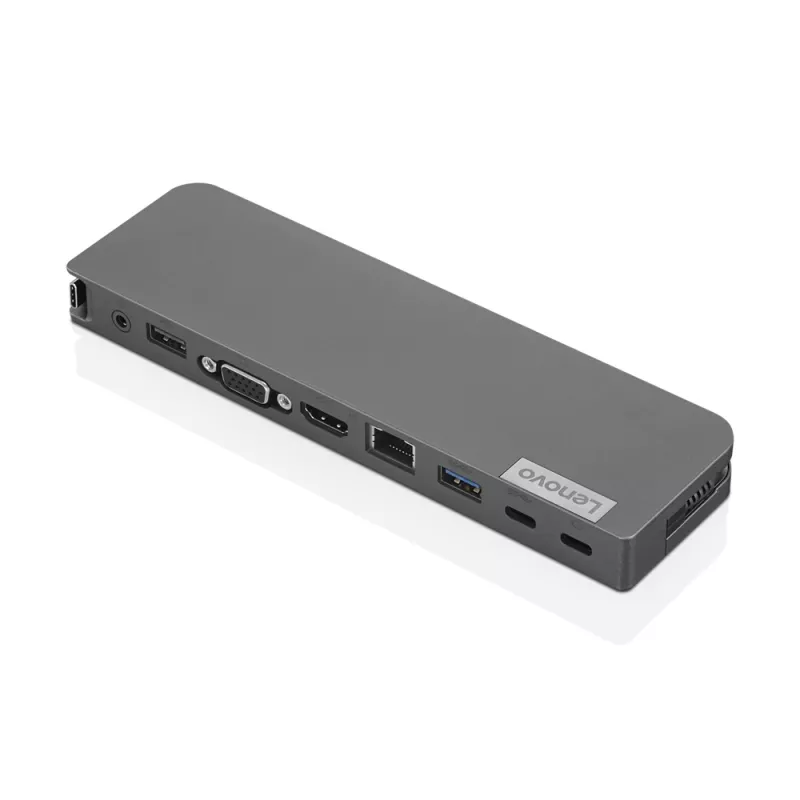 Lenovo USB-C Mini Dock vadu USB 3.2 Gen 1 (3.1 Gen 1) Type-C pelēks