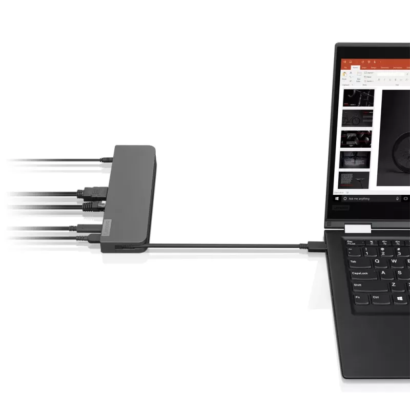 Lenovo USB-C Mini Dock vadu USB 3.2 Gen 1 (3.1 Gen 1) Type-C pelēks
