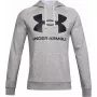 Hoodie Under Armour Rival Fleece Big Logo pelēka — vīriešu, modelis 1357093 011