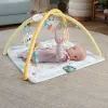 Fisher-Price Sensimals Simply Senses Newborn Gym bērnu aktivitāšu paklājiņš ar 6 sensoriskām rotaļlietām