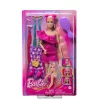 Barbie Fun & Fancy Hair lelle ar īpaši gariem, krāsainiem blondiem matiem un frizūras aksesuāriem