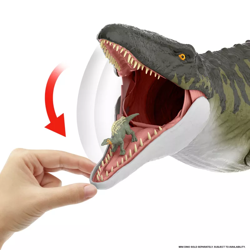 Jurassic World Rebirth Super Colossal Mosasaurus darbības figūra, dinozauru rotaļlieta