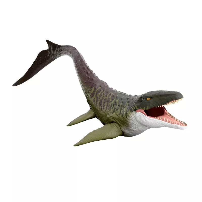 Jurassic World Rebirth Super Colossal Mosasaurus darbības figūra, dinozauru rotaļlieta