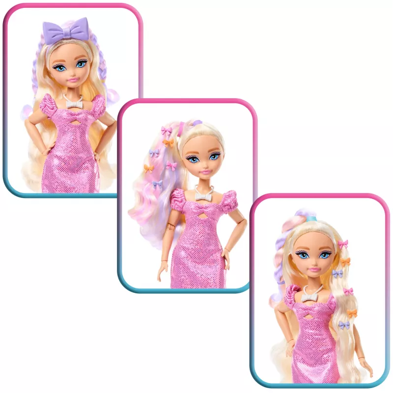 Barbie Dream Besties Malibu modes lelle ar pārsteiguma aksesuāriem un 15+ izskatiem