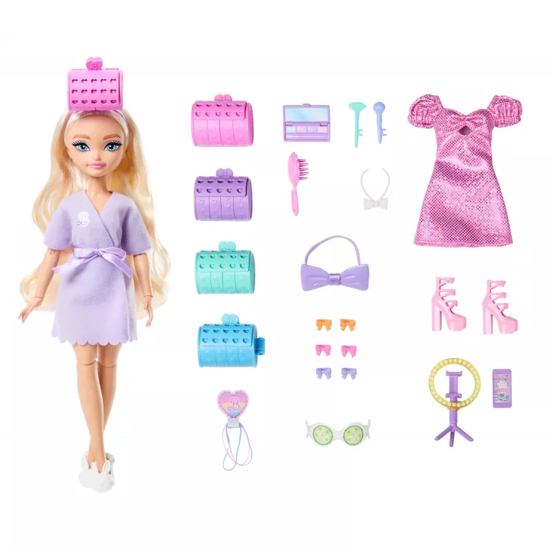 Barbie Dream Besties Malibu modes lelle ar pārsteiguma aksesuāriem un 15+ izskatiem