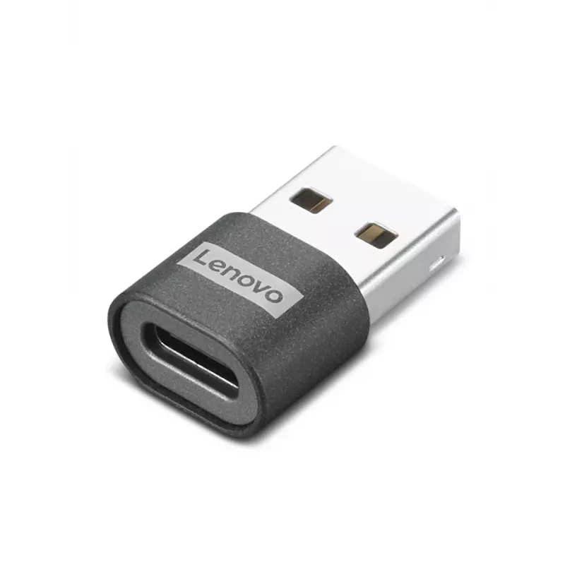 Lenovo 4X91C99226 kabeļa savienotāju pārveidotājs USB-C USB-A melns