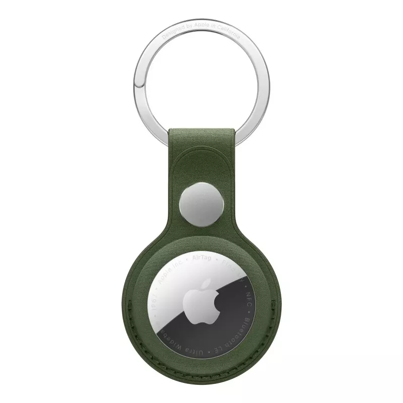 Ring Apple AirTag FineWoven Atslēgu gredzens Sūnu zaļš