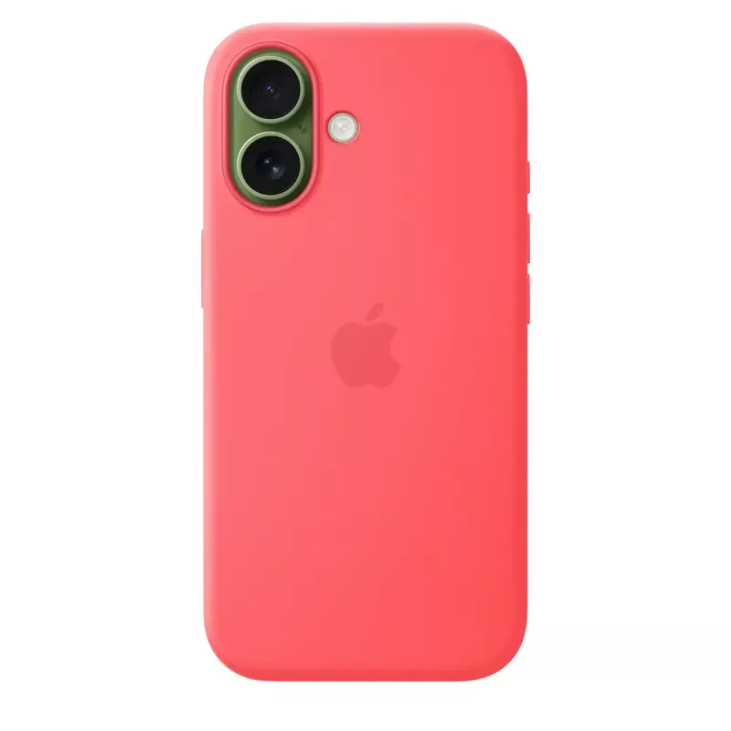 Silikona maciņš ar MagSafe Apple iPhone 17 — Bright Guava, piemērots 6,3 collu (16 cm) ekrānam